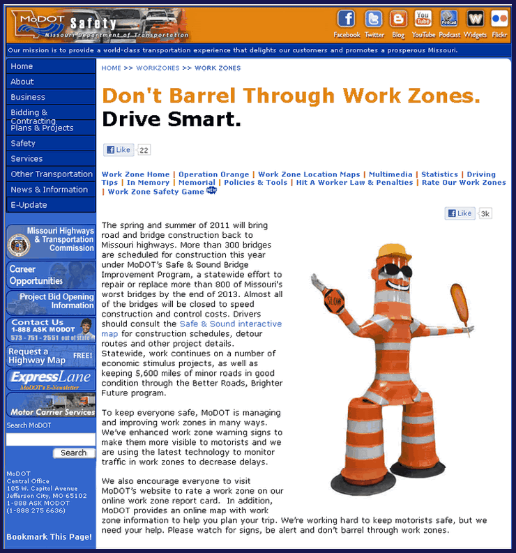 Missouri DOT Web